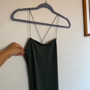 Dark Green Midi Dress